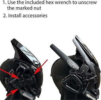 Amazon.co.jp: WKYBHUD サイバーパンクマスク LED カスタマイズ可能